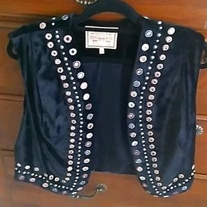 Black Velvet Vest